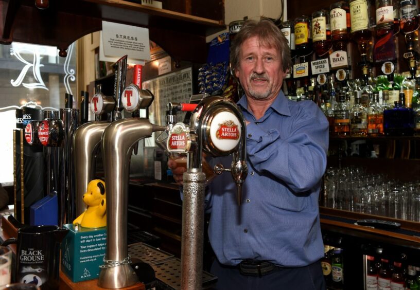 Colin Cameron, pictured here in the Kirkgate Bar which he also owns.
