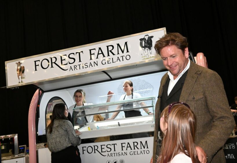 James Martin at the Forest Farm stall at Taste of Grampian.