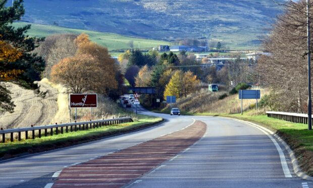 The A96 heading into Huntly. Image: DC Thomson