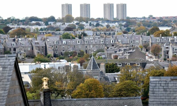 House prices in Aberdeen risen within the past three months.