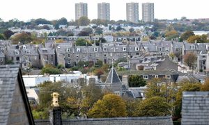 House prices in Aberdeen dropped within the past three months.