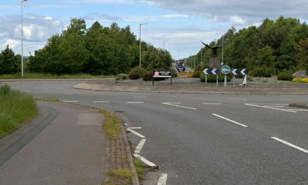 The development would have sat close to the Eagle roundabout in Inverness. Image: Sandy McCook/DC Thomson