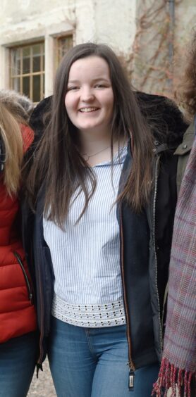 Caroline Rennie at the Scottish Association of Young Farmers Clubs (SAYFC) north region conference weekend in Newtonmore in January 2020.