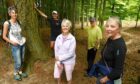 The Culduthel Woods Group has taken ownership of the green space in Inverness. ( L-R) Linda Clark, Andrew Sugden, Irene Stacey, Ian Bowler and Caroline Phillips. Picture Sandy McCook