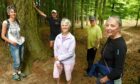 The Culduthel Woods Group took ownership of the green space in Inverness this year. ( L-R) Linda Clark, Andrew Sugden, Irene Stacey, Ian Bowler and Caroline Phillips. Image Sandy McCook/DC Thomson