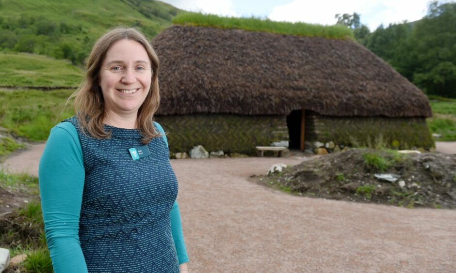 NTS operations manager for Glencoe, Emily Bryce says the turf house is a work in progress.