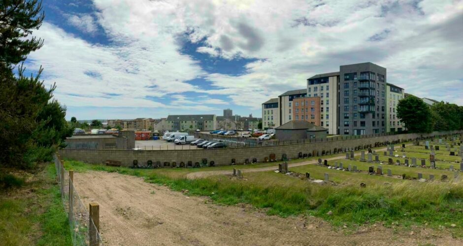 The flats would have been located on ground behind the Ocean Apartments.