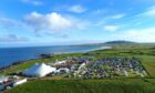 A view from above of Tiree Music Festival