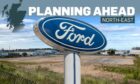 The former Tyseal base in Aberdeen could become a new Ford showroom. Supplied by Roddie Reid, Design Team. Ford image supplied by Shutterstock