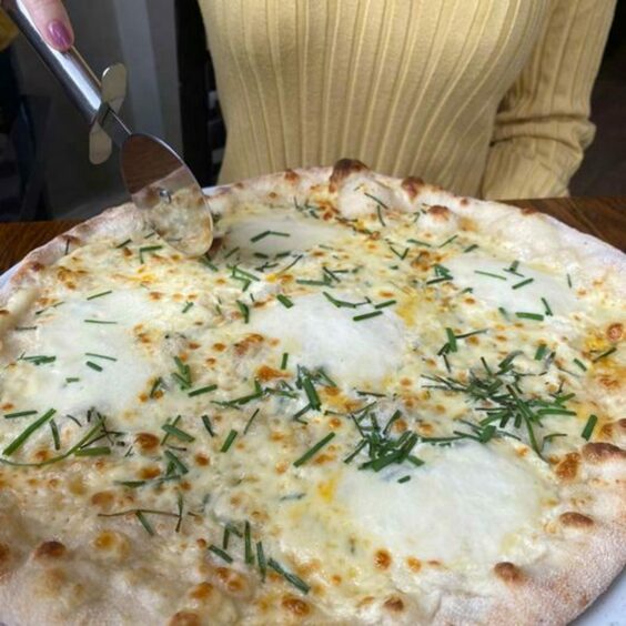 Erba Cipollina pizza at Prezzo.