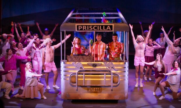 Priscilla Queen Of The Desert rolled into The Tivoli in a fabullous celebration of divas, disco and diversity. Picture courtesy of Adele Keith Photography.