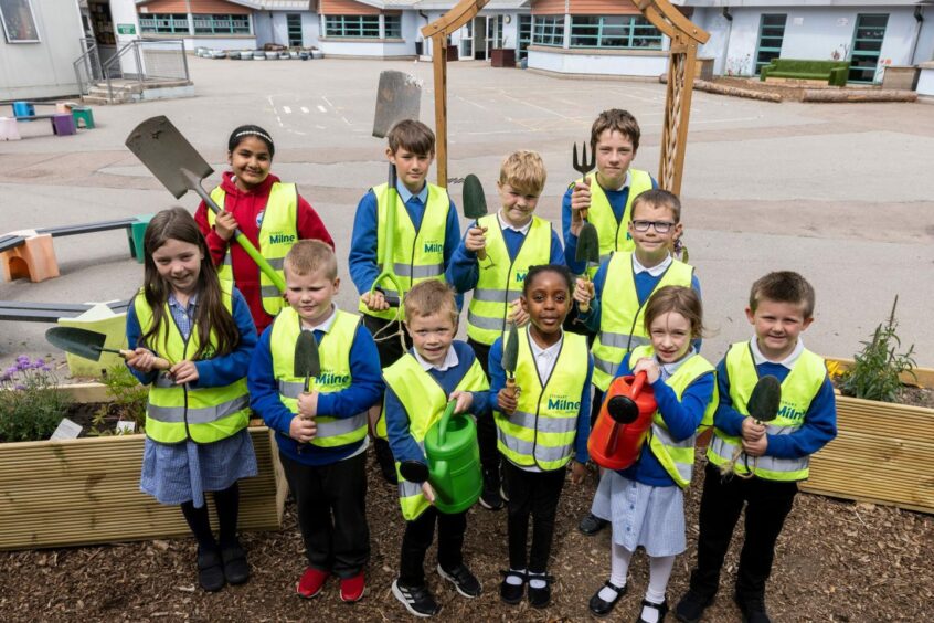 Seeds for growth: The little gardeners at Charleston School are digging deep thanks to funding for their eco garden project.