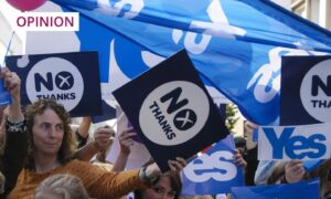 Yes and No campaigners in 2014 (Photo: Jonathan Mitchell Images/Shutterstock)