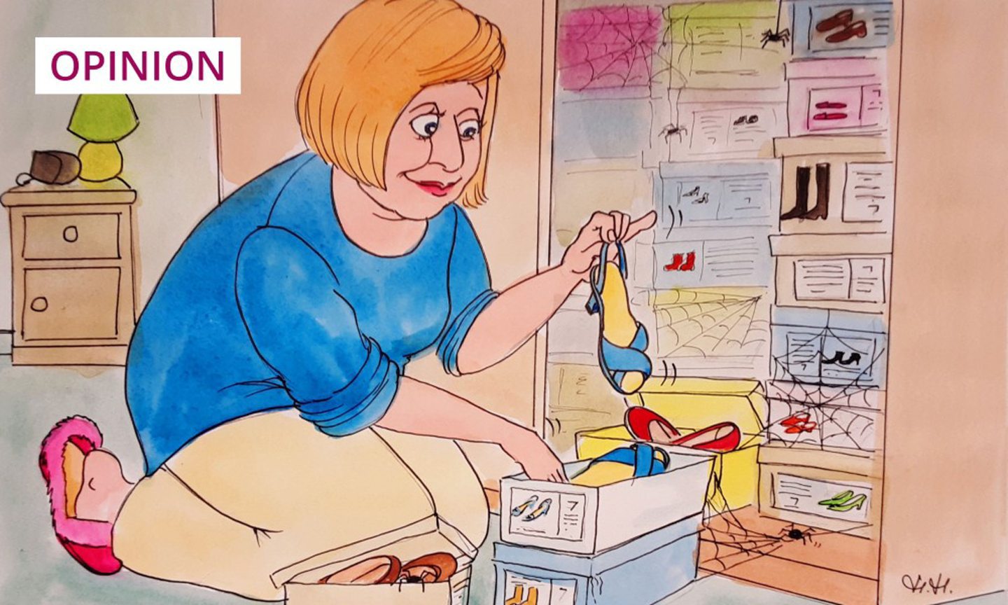 Do you ever discover you have a whole shoe shop hidden in your own home? (Illustration: Helen Hepburn)