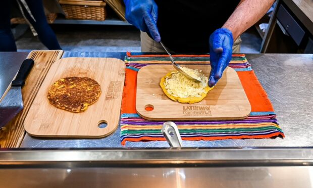 US street food in Belmont Street, Aberdeen.