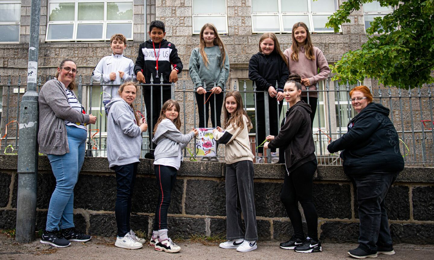 Walker Road pupils in Aberdeen come together to campaign for road safety