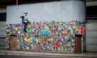 Martin Whatson’s mural at the Ibis car park, Virginia Street. Picture by Wullie Marr / DC Thomson