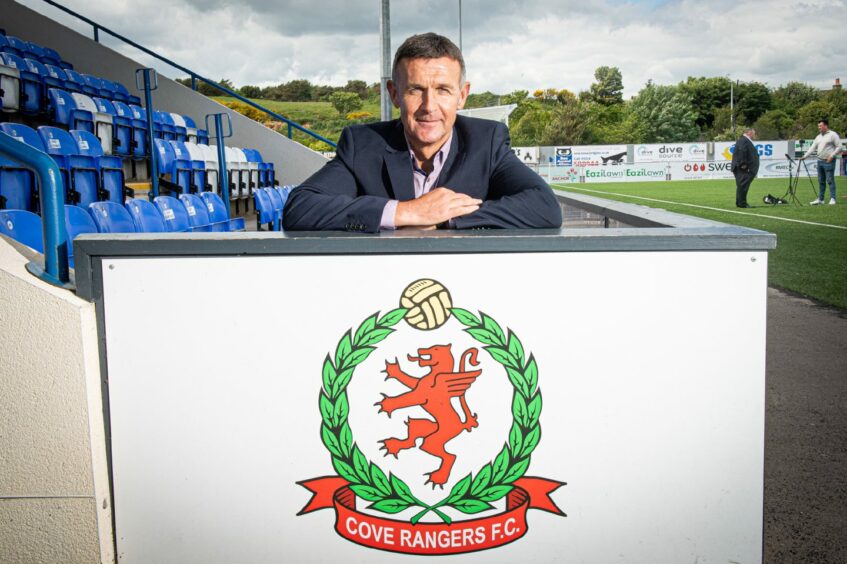 New Cove Rangers manager Jim McIntyre. Photos by Wullie Marr