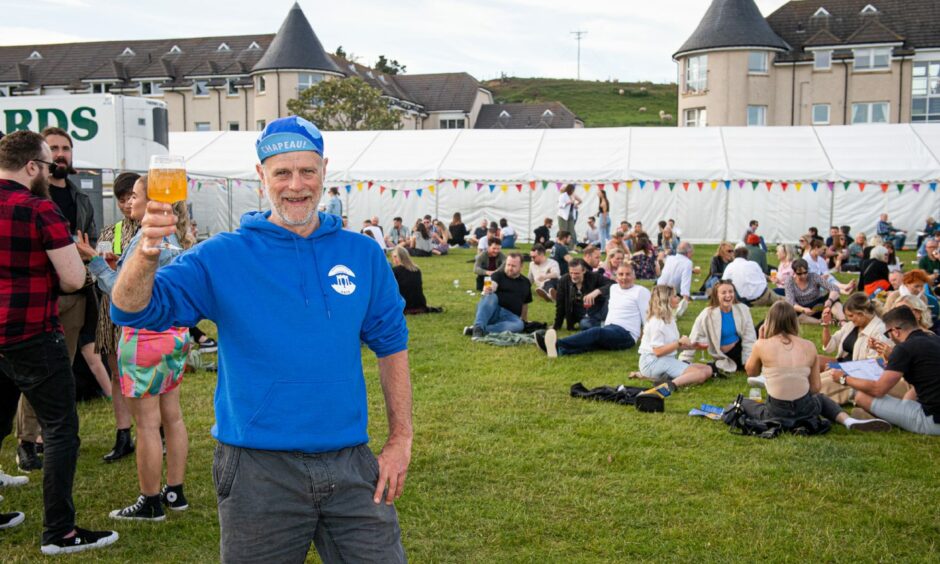 Organiser Robert Lindsay at the Midsummer Beer Happening festival in 2022.
