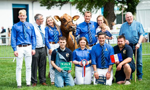 TEAM:  The Lawrie family swept the boards in the dairy ring.