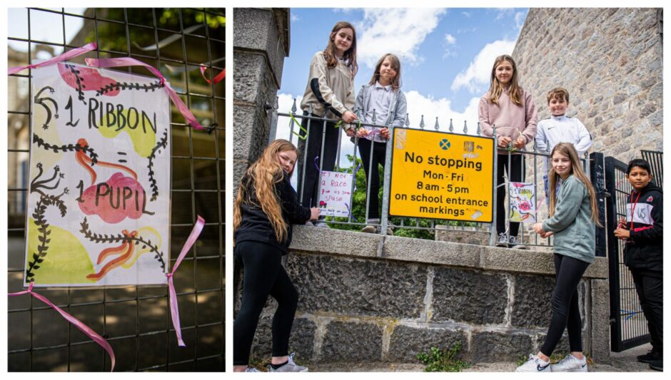 Walker Road pupils in Aberdeen come together to campaign for road safety