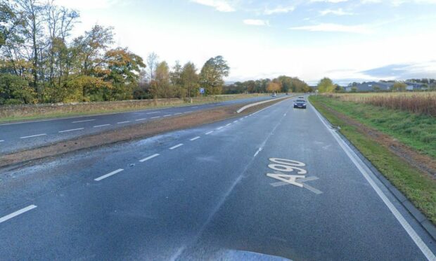 The surfacing improvements will be carried out between Stracathro and North Water Bridge. Supplied by Google.