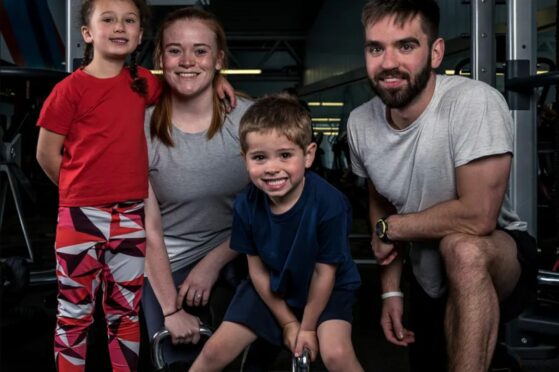 Family enjoying a family gym membership at Aberdeen Sports Village