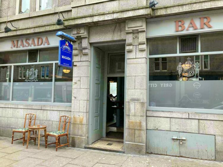 Mr Cameron says the pavements outside his Aberdeen pub are no more uneven than anywhere else.