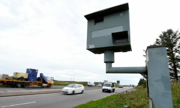 The speed camera which sat between Stonehaven and Aberdeen has now been removed.