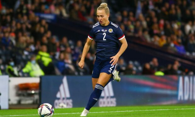 Rachel McLauchlan in action for Scotland. (Photo by Colin Poultney/ProSports/Shutterstock)
