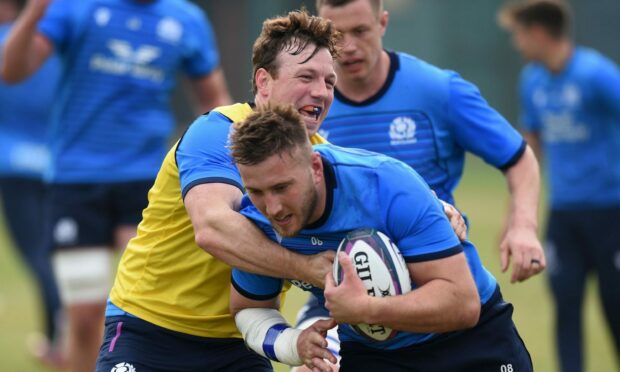 Hamish Watson (left) was injured in training last week.