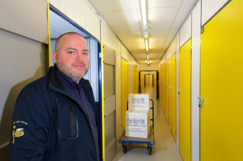 Kevin Shand at his self-storage site back in 2015.