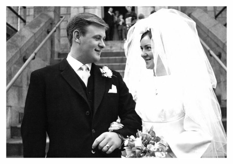 Stanley and Patricia Reid on their wedding day.