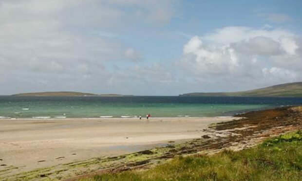 Sands of Evie in the Orkney Islands.