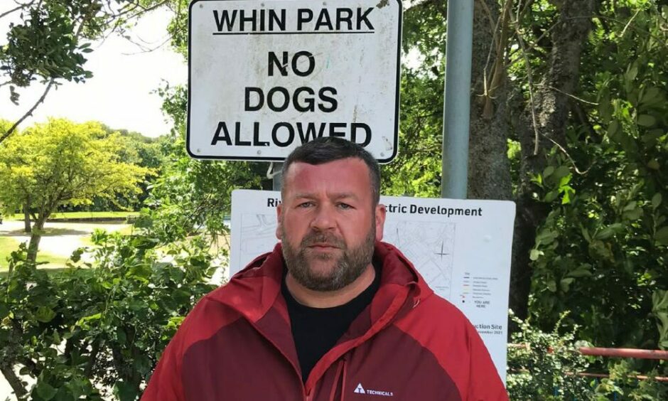 Martin Burnside says Whin Park is dangerous and should be closed.