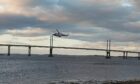 Helicopter at the Kessock Bridge in response to an incident in July 2022. Photo: DC Thomson