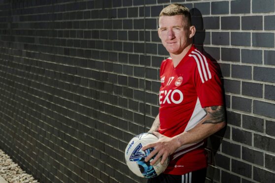 Jonny Hayes pictured at the club's Cormack Park training complex. Picture by SNS