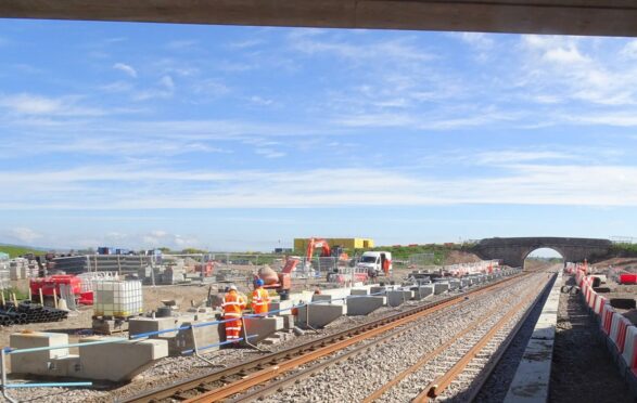 The Aberdeen to Inverness rail line will be closed this weekend. Picture supplied by Network Rail.