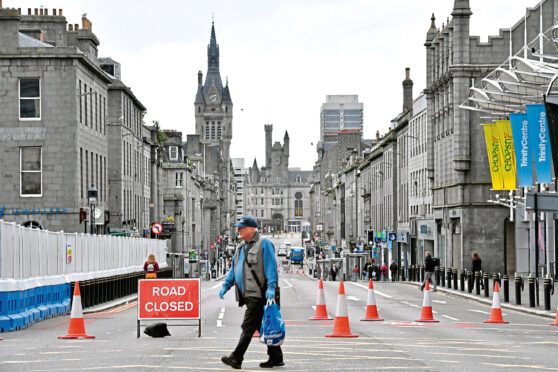 Union Street during lockdown in 2020