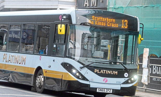 First Bus service 13 was rerouted in July. Picture by Chris Sumner / DC Thomson.