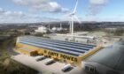 Artist's impression of AMTE Power site in Dundee.