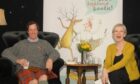 Author Angus MacDonald and Breege Smyth at A Write Highland Hoolie book festival, Mallaig
