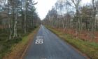 The man was found on the B9119 near Ballater. Supplied by Google Maps.