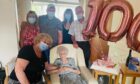 Bella Jorgenson celebrate her 100th birthday with family and friends. Picture by Netherha Care Home.