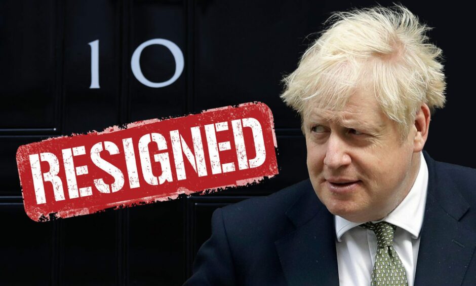 Boris Johnson has agreed to resign.
