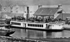 The "Linnet" on the Crinan Canal at Ardrishaig in 1880.
