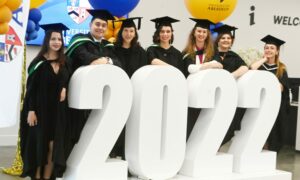 Celebrations are well under way for Aberdeen University's Class of 2022 as graduations get under way. Pic: Chris Sumner/DCT Media