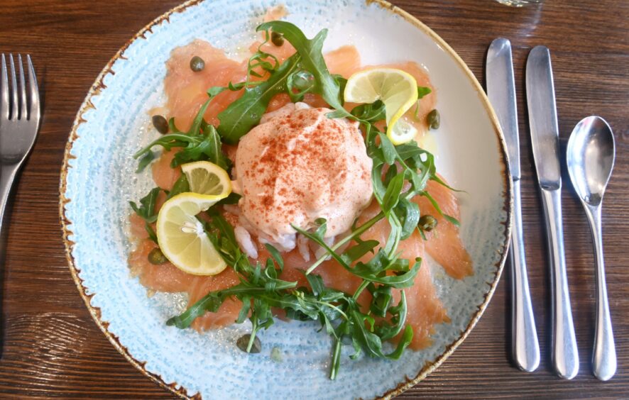 Carpaccio de salmone from Al fresco Aberdeen