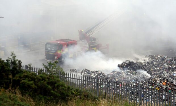 The fire took 118 hours to put out. Picture by Chris Sumner / DC Thomson.