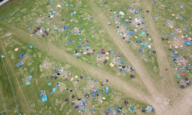 Event producer Dougie Brown said abandoned tents are a big problem for festivals.
